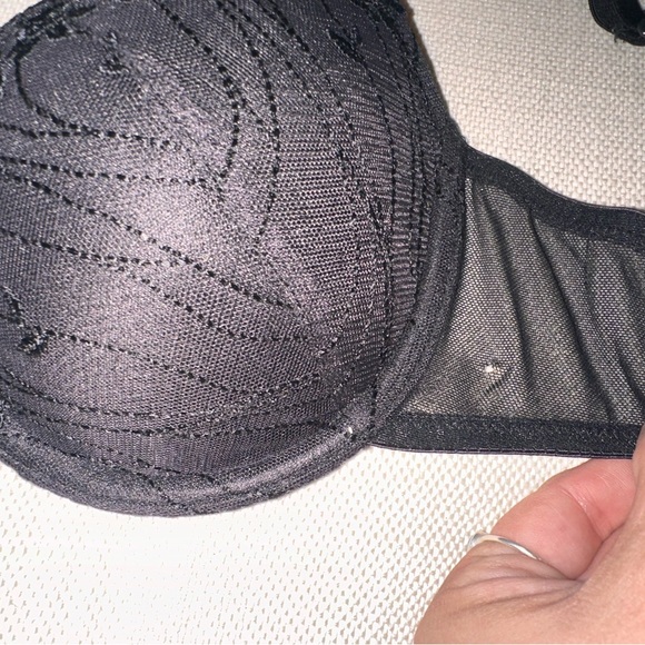 Lily of France Black Rose Bra - Picture 3 of 5